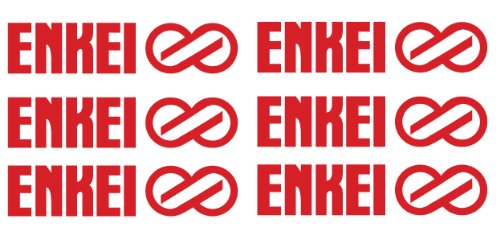 tomkoz 6 x Enkei Wheel Decals Stickers die Cut Vinyl