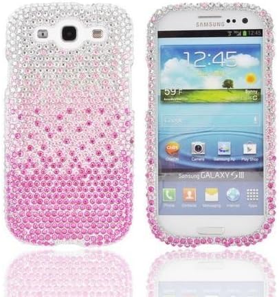 Aimo Wireless SAMI9300PCDI173 Bling Brilliance Premium Grade Diamond Case for Samsung Galaxy S3 i9300 - Retail Packaging - Pink