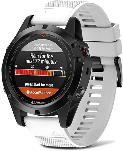 Miniatura 17 de NotoCity Compatible con Fenix 5X Watch Bands 1.024 in Correa de reloj de silicona para Fenix 5X Plus/6X/6X Pro/7X/3/3 HR/Tactix/Descent MK1/D2 Delta