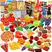 Liberty Imports 120 Piece Deluxe Pretend Play Food Assortment Set