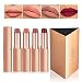 Matte Lipstick Set, NAQIER 4PCS Nude Moisturizer Smooth Lip Stick, lipstick Gift sets for women