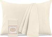 Vista 24 de Mellanni Fundas de almohada – Fundas de almohada lujosas, extrasuaves, refrescantes – 2 PC Colección Iconic Fundas de almohada – Cierre de sobre