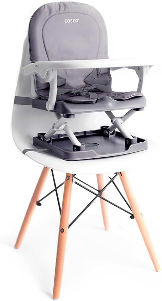Cosco Kids, Cadeira de Refeição Portátil Pop, Cinza