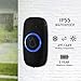 SECRUI Wireless Doorbell with 2 Buttons – Doorbell Kits for Front Door Back Door– Battery Operated Doorbell with 52 Chimes, LED Flash, 5 Volume Levels – Waterproof Modern Doorbell – Over 1000FT