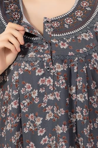 Image of Soulemo Women's Alpine Blended Printed Nighty 1635