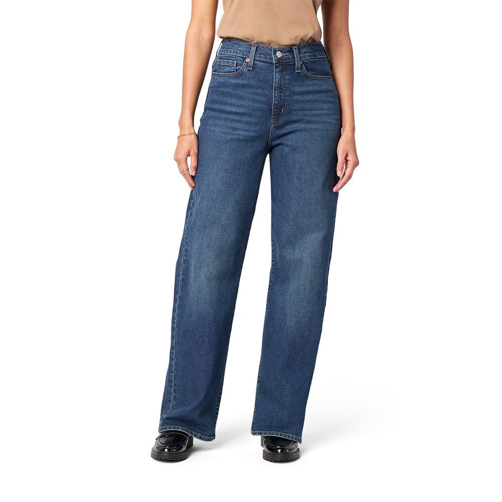 Levi Strauss Signature Gold Women's Heritage High-Rise Loose Straight Jean Pants Stretch Denim (Also Available in Plus Size)