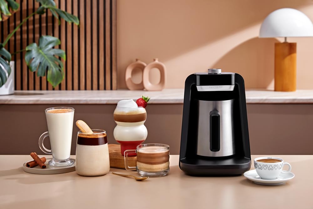 ARZUM OKKA RICH SPIN PRO TURKISH COFFEE MACHINE CHROME
