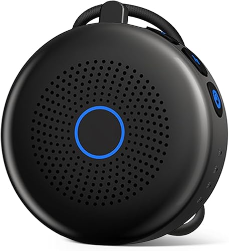 Sleepbox Máquina portátil de sonido de ruido blanco con 30 sonidos relajantes, batería recargable pequeña para viajes, control de volumen de 32,