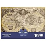 1000-teiliges Puzzle für Erwachsene, Weltkarte, kreatives quadratisches...