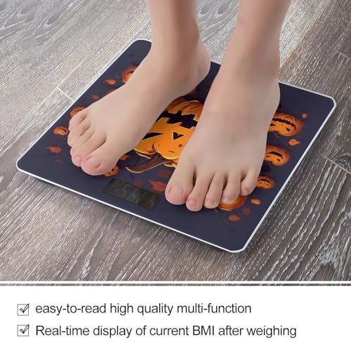 Báscula de baño digital con diseño calabaza Halloween miniatura 5