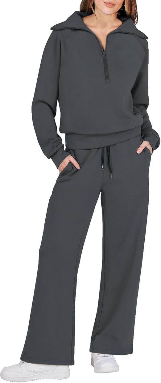 Joggingpak voor dames, grote maten, capuchontrui, joggingbroek, 2-delig