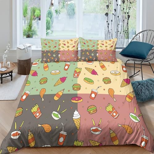 Parure de lit animaux de la ferme 3D housse de couette microfibre 200x200 ado