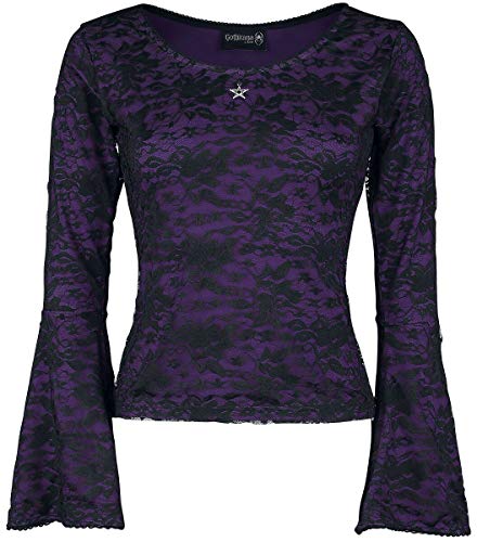 Preisvergleich Produktbild Gothicana by EMP Bat Country Frauen Langarmshirt schwarz / lila M