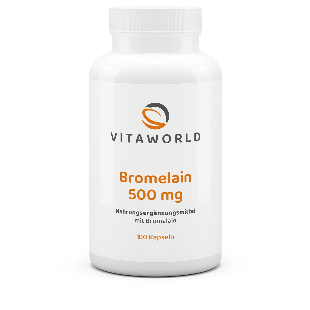 3er Pack Vita World Bromelain 500mg 3 x 100 Kapseln Vegan Apotheker-Herstellung