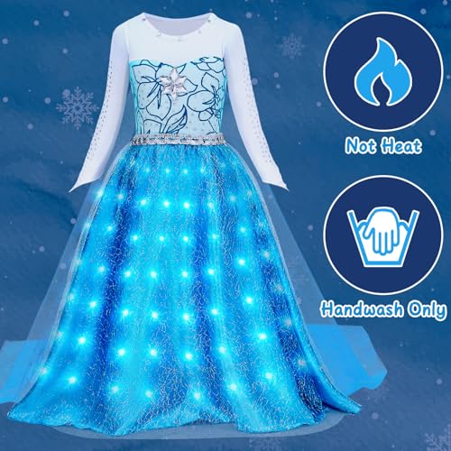 Disfraz completo de princesa para niñas con capa y accesorios miniatura 6