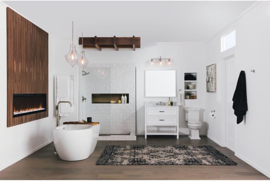 White Acrylic 59" Free Standing Soaking Tub
