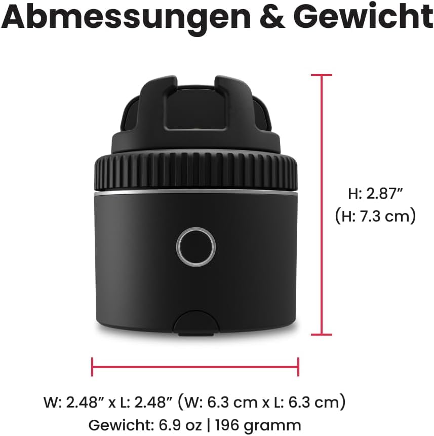 Image of Pivo Equestrian Starter Pack Auto Tracking Phone Holder, Face, Body & Horse Tracker, 360 Rotation, 6 Speed, Stand for Video Recording (Black)
