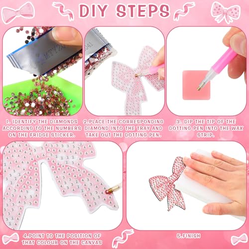 Set de 30 imanes decorativos de arte diamante miniatura 3
