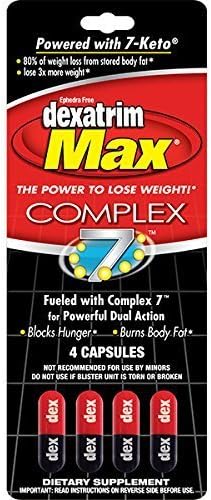 Dexatrim Max Complex 7 Dietary Supplement, 60 Capsules (Pack of 2) by Dexatrim