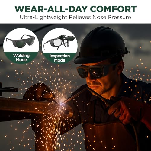 Dual Lens Welding Glasses with Switchable Lenses