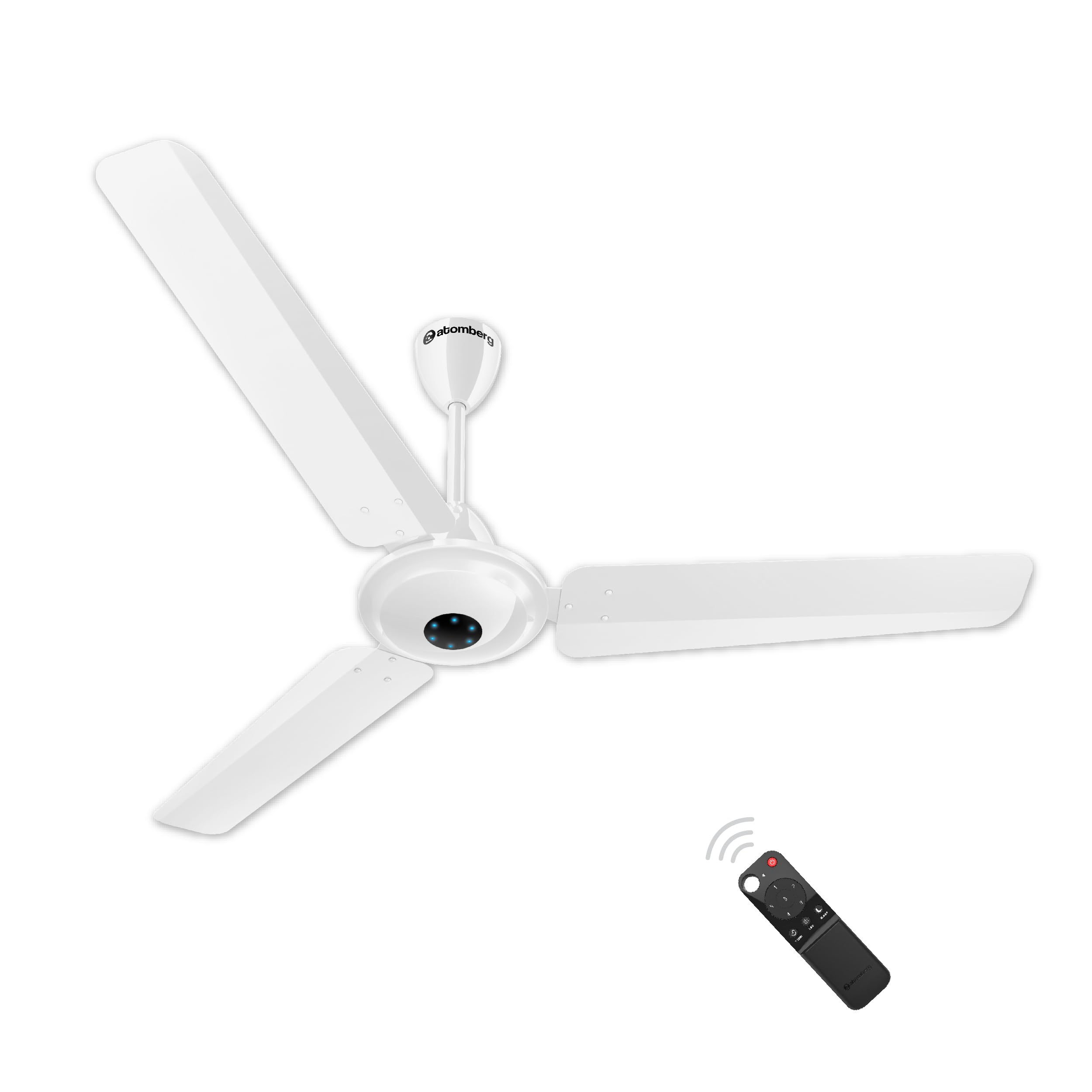 atomberg Ikano 1200mm BLDC Ceiling Fan with Remote Control | BEE 5 star Rated Energy Efficient Ceiling Fan | High Air Delivery with LED Indicators | 2+1 Year Warranty (Gloss White) (B0B2933W6D) Amazon Price History, Amazon Price Tracker