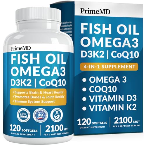PrimeMD 4-in-1 Fish Oil Omega-3 with D3 K2 CoQ10