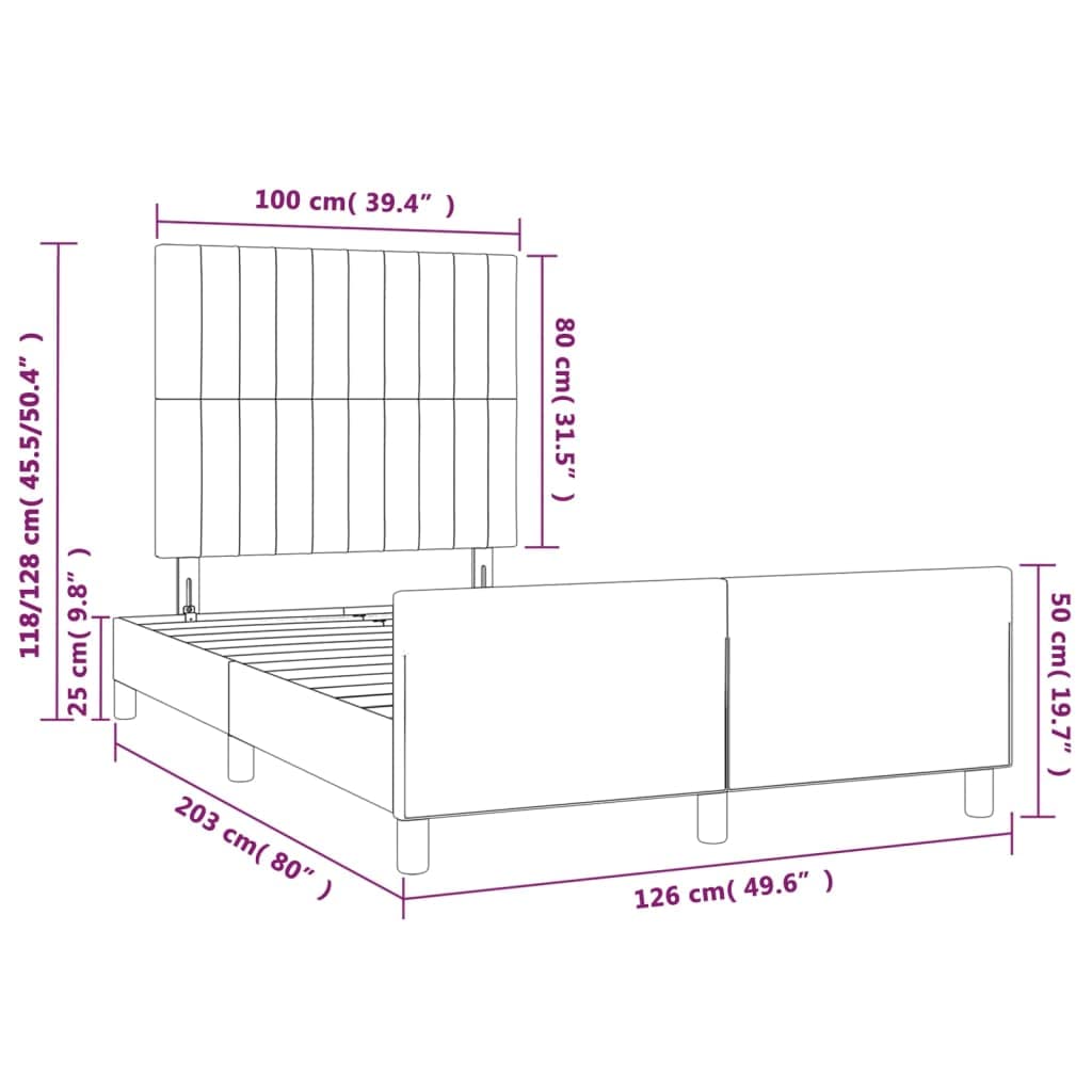 Bedframe met lades bewerkt hout zwart 120x200 cm | -nl