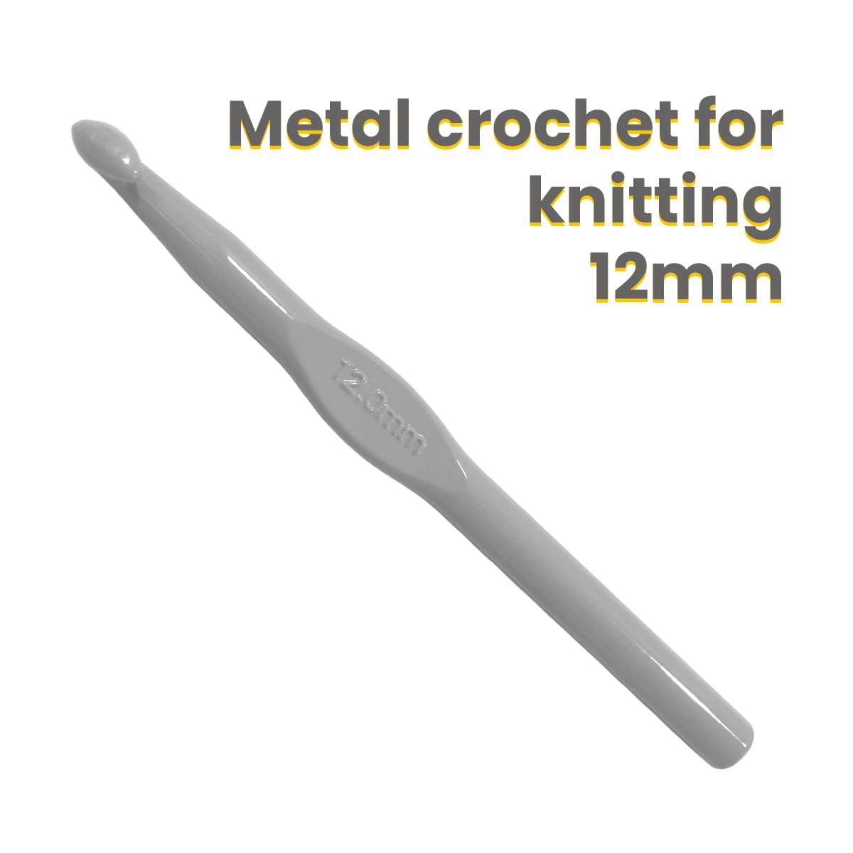 JYC CREATIVE Steel Crochet Needles, Soft Ergonomic for Crafts Knitting Scarves, Hats, Amigurumis, DIY - Image 2