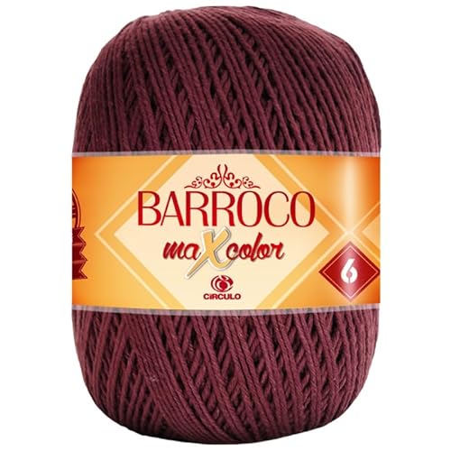 Linha Para Crochê Ou Tricô - Barroco Maxcolor 6-226 Metros - 100% Algodão - Círculo
