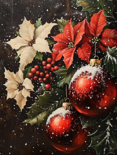 Broderie Diamant Noël en Strass Cristal | Kit Complet 5D Premium 30x40cm