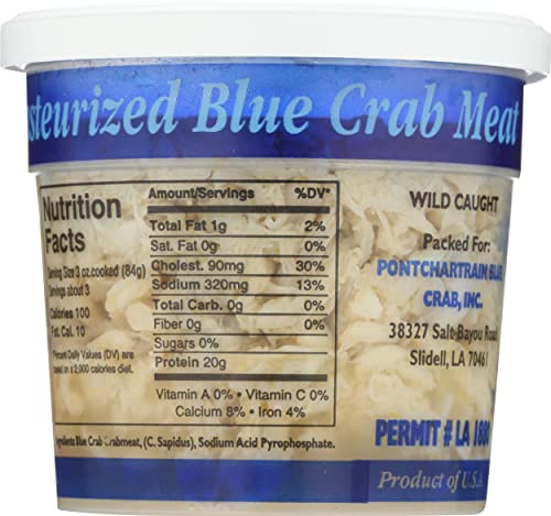Pontchartrain Blue Crab 0739528234658 Lump Crab Meat, 8 Oz thumb #4