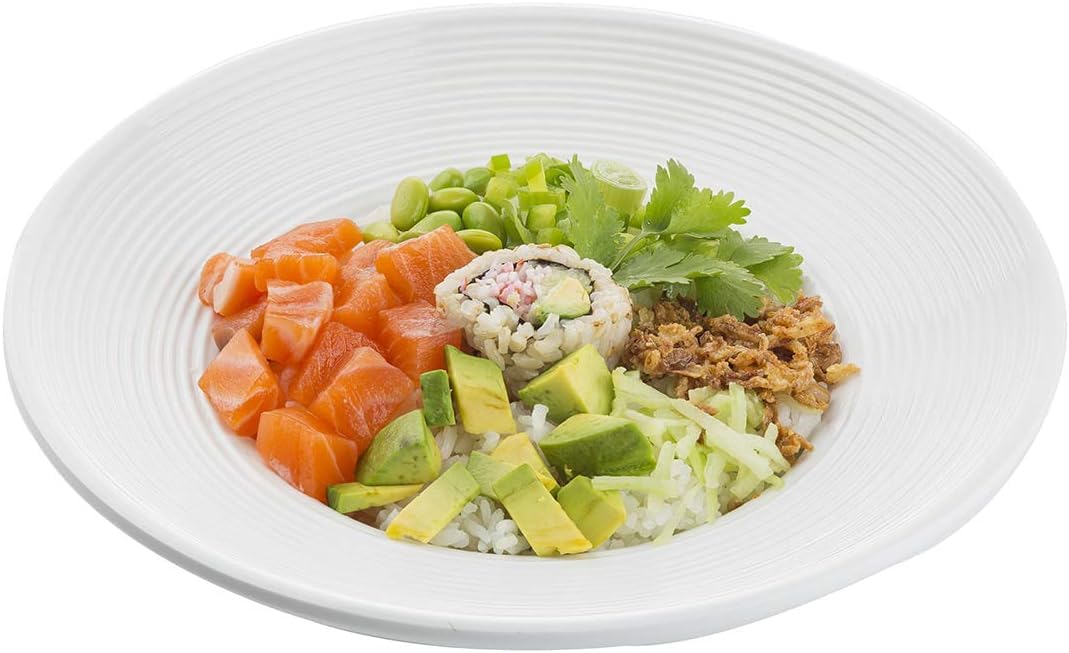 Pulito Collection Round Pasta Bowl by Tablecraft – 14.0 fluid_ounces, Melamine, White, Model 123460