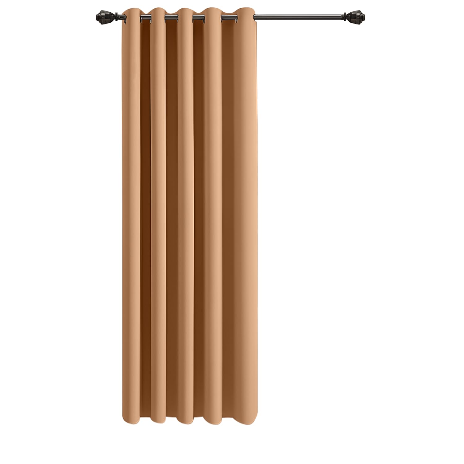 Ir Imperial Rooms Beige Imperial Rooms Eyelet Blackout Curtains For Living Room 66X84 Inch Curtains For Bedroom Energy Saving Door Curtain One Panel With Tieback