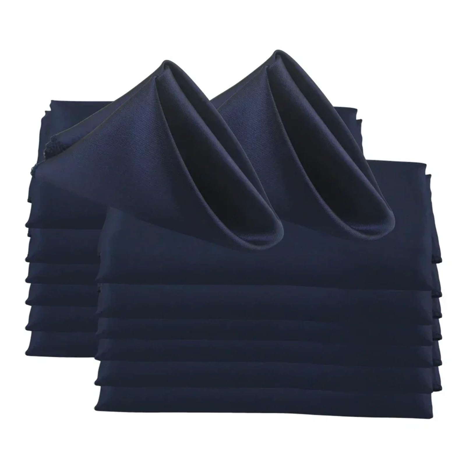 Table Napkins 60pcs 48x48cm 19inch Square Satin Napkins For Wedding Party Decors Soft Cloth Dinner Napkin Restaurant(Color10)