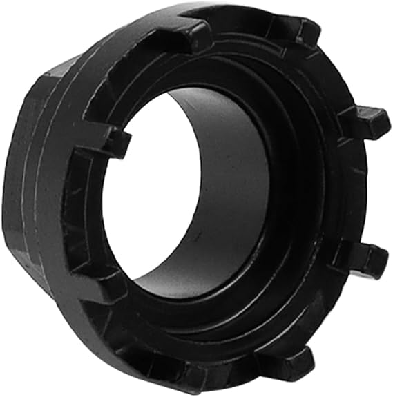 Bicycle Lock Ring Tool, Bicycle Bottom Bracket Tool with 8 Teeth Locking Ring, Compatible with Shimano SRAM ISIS 8-Level Inner Bearing Shells(Black)