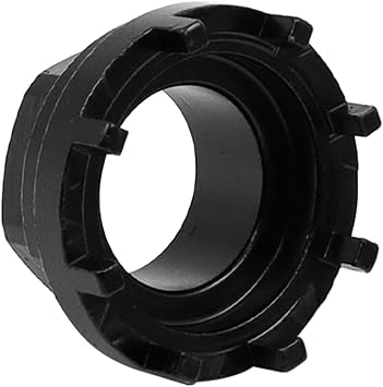Bicycle Lock Ring Tool, Bicycle Bottom Bracket Tool with 8 Teeth Locking Ring, Compatible with Shimano SRAM ISIS 8-Level Inner Bearing Shells(Black)