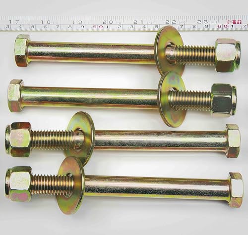 Image of 5 /8 inch x 6-1 /2 inch Hex Head Bolt by Color Galvanization with Nylon Lock nut and Large Size Washer Assortment Kit,Alloy Steel,Grade 5.(4pcs Pack). by Metalsuberg