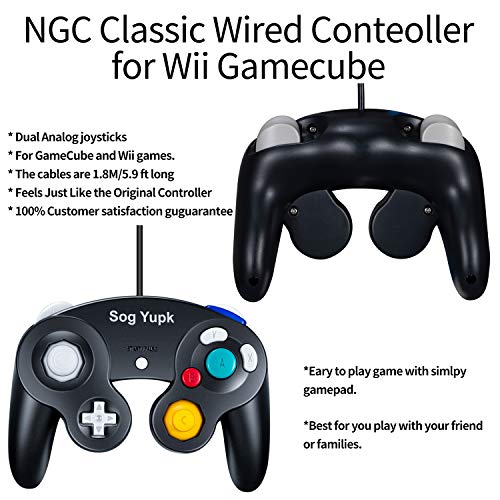 image for Gamecube Controller, SogYupk Wired Controllers Classic Gamepad 2 Pack 
