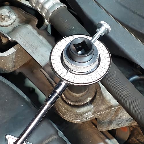 CCLIFE 1/2 Drehwinkel Messgerät Drehwinkelmesser mit Magnetarm und Krallenarm