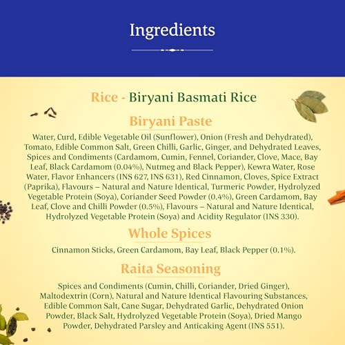 Image of Daawat Biryani Kit Hyderabadi | Authentic Recipe | Ready in 30 min | Ready to Cook 334 gm /410gm (Weight may vary) (Pack of 3)