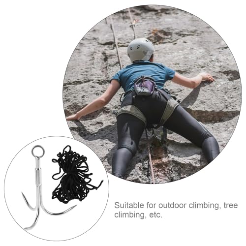 Gancho de escalada para evitar caídas de objetos con cuerda resistente de acero inoxidable 3