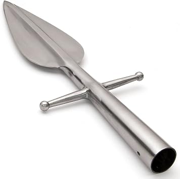 Windlass European Boar Spear Head Hand Forged High Carbon Steel with Lugs Functional Spearhead LARP Cosplay Reenactment Historical Display