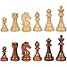 Abigail Chess Inlaid Wood Folding Board Game with Pieces - 21 Inch Set
