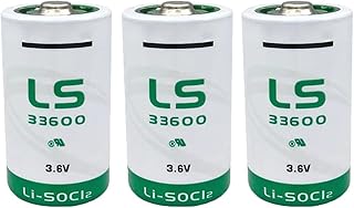 NOOKK (Pack of 3) 3.6V 17000mAh LS33600 Battery D Size Lithium Thionyl Chloride Battery Replacement for LS33600 ER34615 Smart Munitions Unattended Sensors