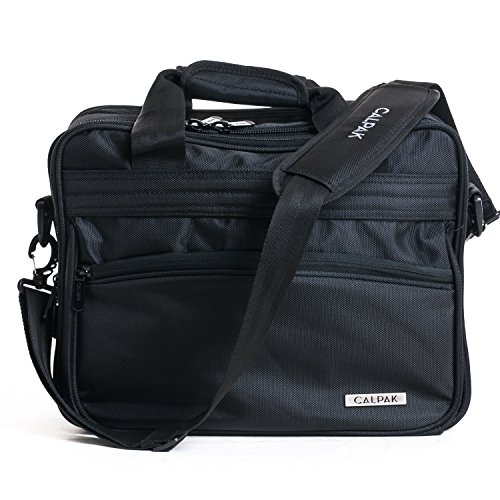 CALPAK First Impression 16-inch Deluxe Laptop Briefcase, Black