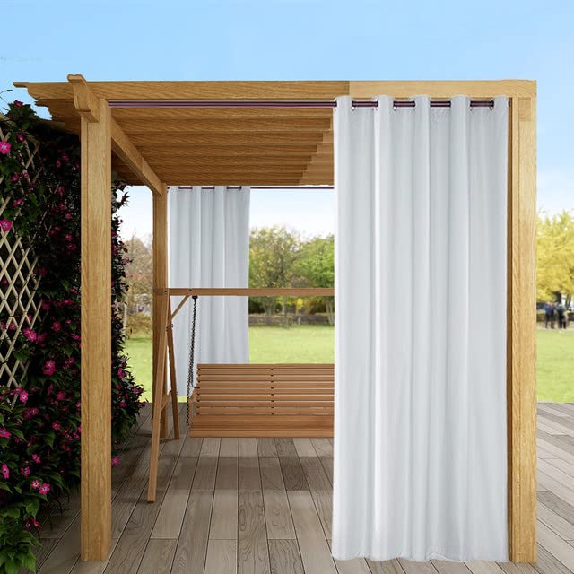 LiveGo Outdoor Curtains for Garden Patio Gazebo Pergola,Waterproof,Windproof,Blackout Thermal Insulated Double Grommet(Top and Bottom) Outdoor Curtains for Garden Patio Door — image 1