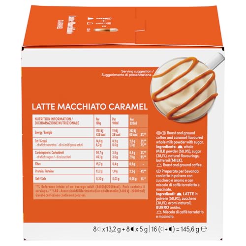 Café Capsules Compatibles Dolce Gusto Latte Macchiato Caramel Nescafe Dolce Gusto La Boîte De 16 Capsules - vue 6