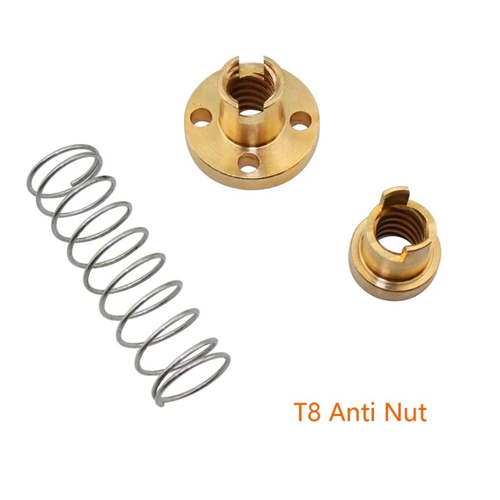 Produktbild von Briny River 6er-Pack T8-Trapezmutter – Messing, 2 Mm Steigung, 8 Mm Gewinde, Kompatibel Mit Ender 3 & CR-10