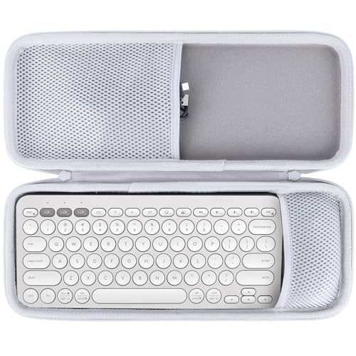 Étui rigide Logitech K380s blanc de protection premium pour Pebble Combo 2