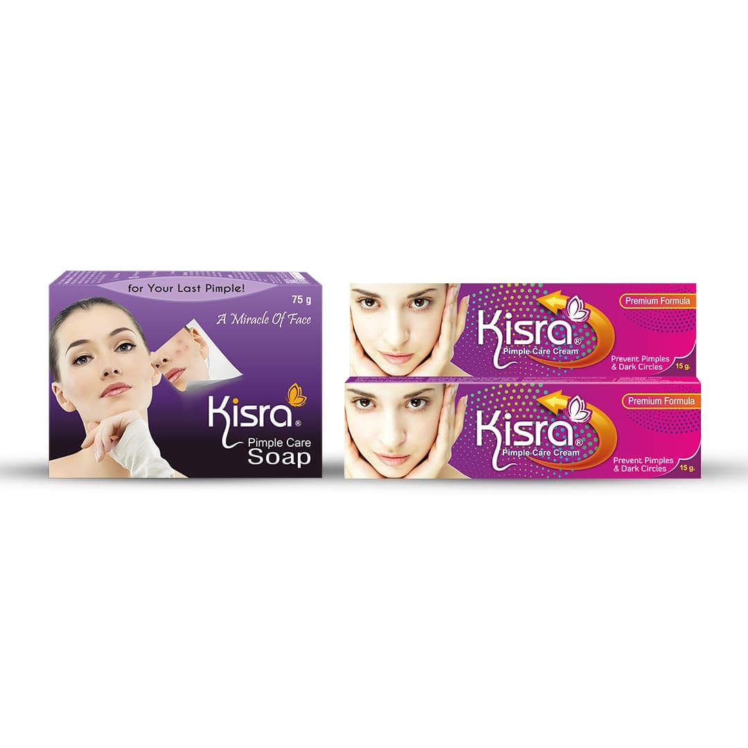 Kisra Ultimate Anti Acne - Pimple & Dark Spot Care Kit (Soap + Cream)-image-18